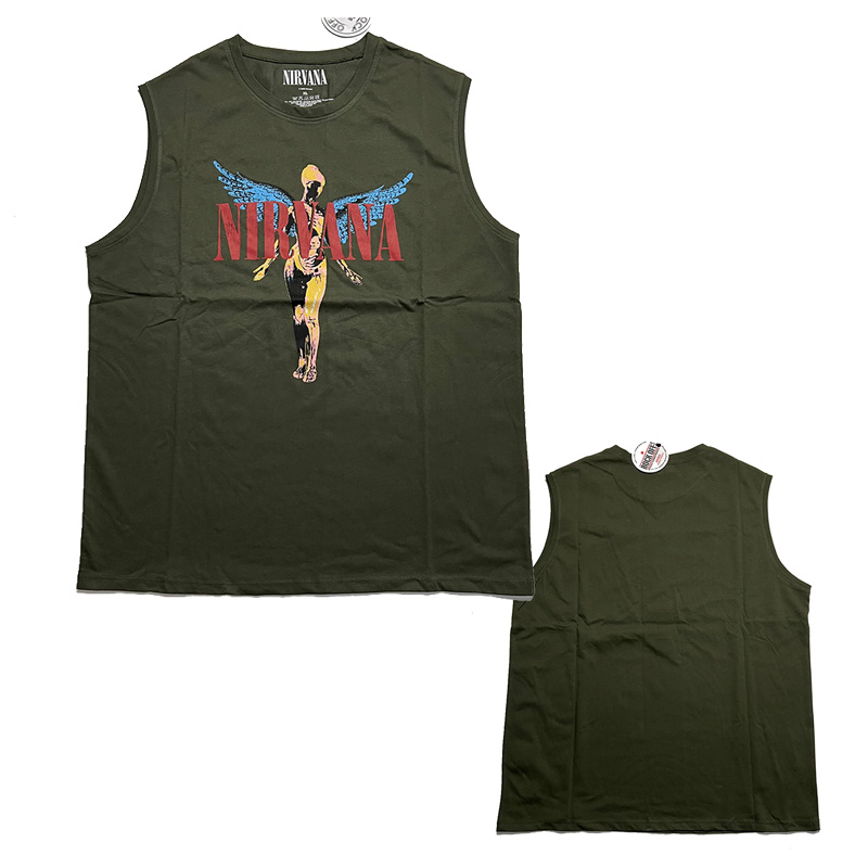 NIRVANA 官方原版背心 Angelic 橄榄绿 (Vest-XL)